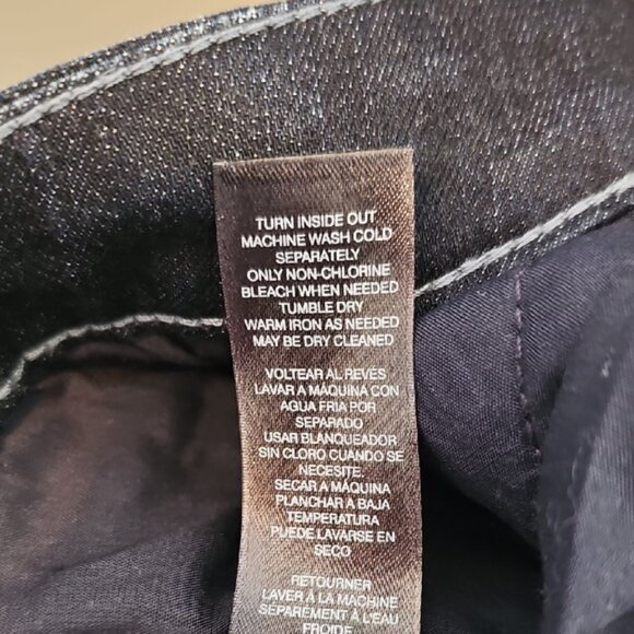 White House Black Market Dark Distressed Crop Jeans - Picture 7 of 7